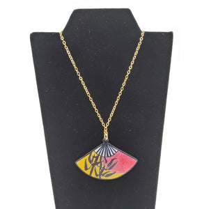 Bamboo Stalks Fan Pendant