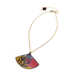 Bamboo Stalks Fan Pendant