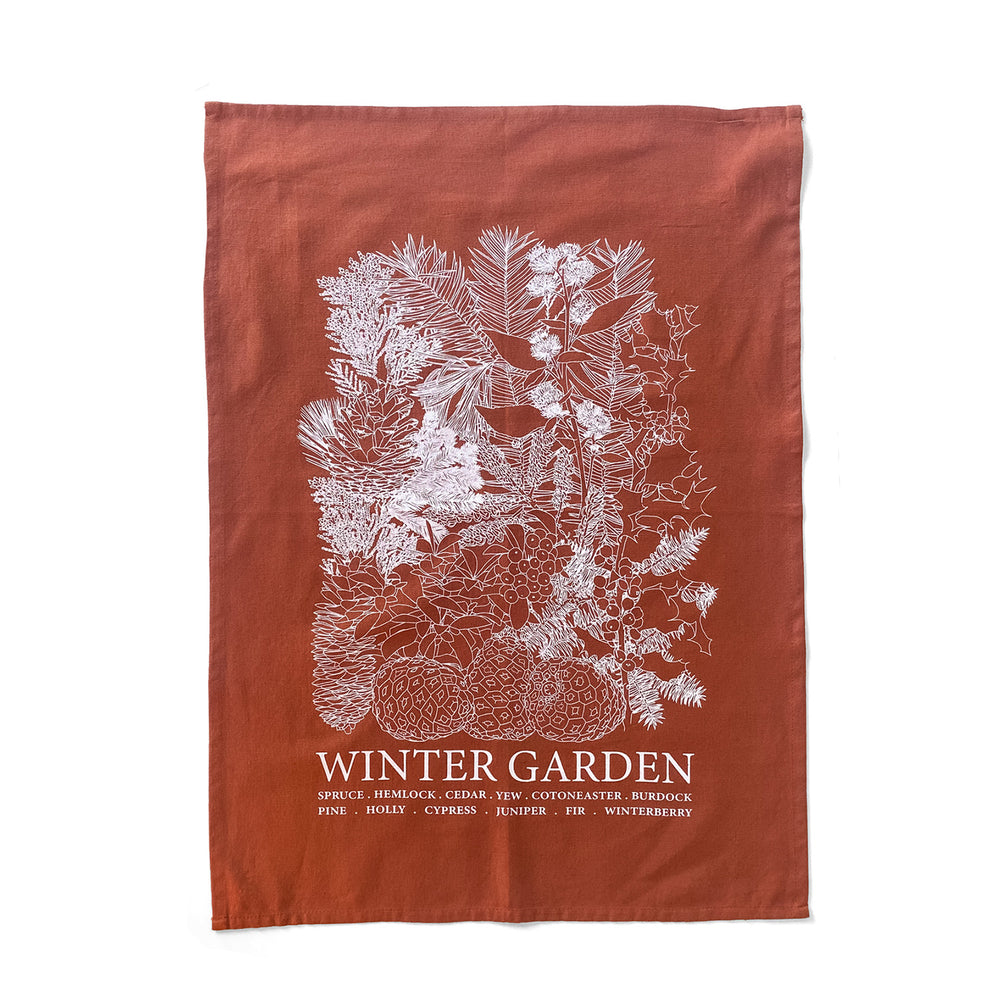 "Winter Garden" Kitchen Towel