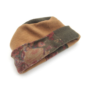 Green and Brown Pillbox Hat
