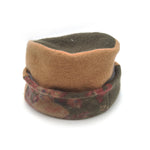Green and Brown Pillbox Hat