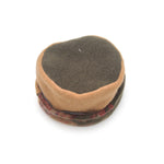 Green and Brown Pillbox Hat