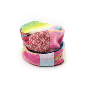 Pink and Green Pillbox Hat