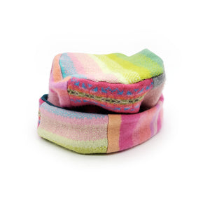 Pink and Green Pillbox Hat