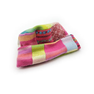Pink and Green Pillbox Hat