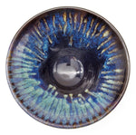 Deep Blue Carved Swirl Bowl