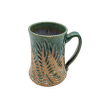 Green Vine Carved Mug