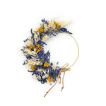 German statice Wreath On Gold Ring