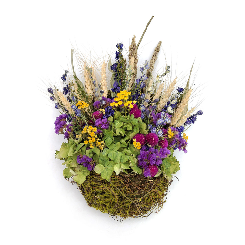 Medium Purple and Green Nest Wreath