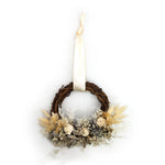 Small White Ribbon Grapevine Wreath