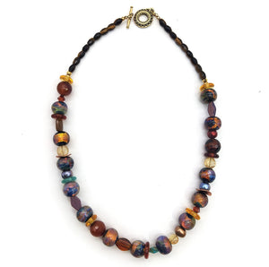 Celestial Spheres Glass Beaded Necklace