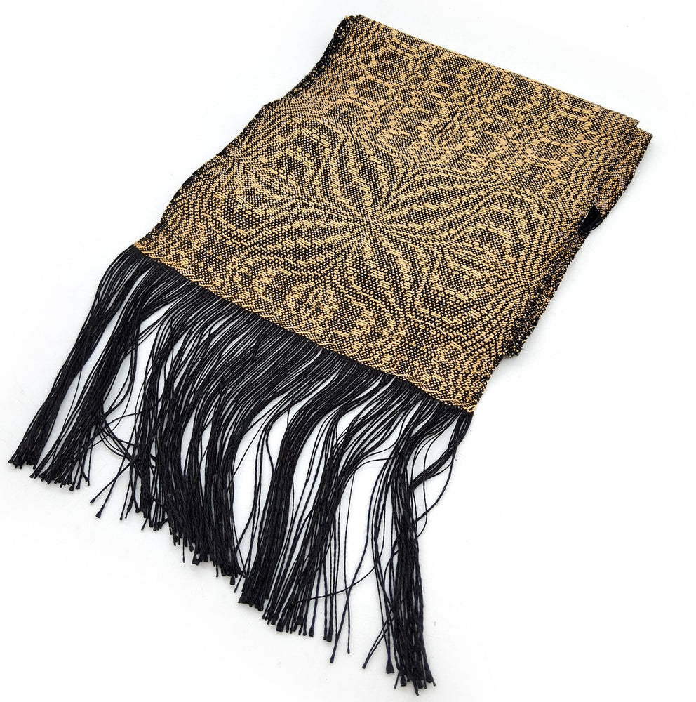 Black & Gold Tencel Scarf