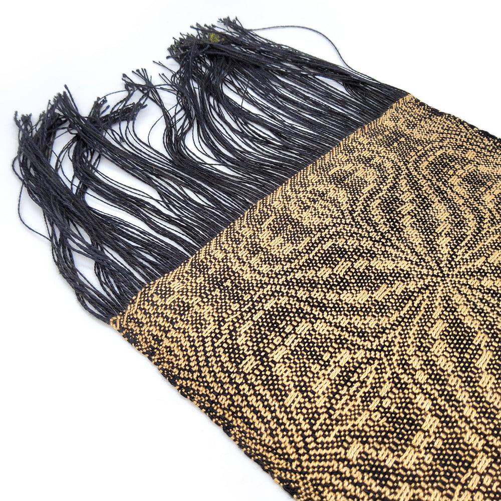 Black & Gold Tencel Scarf