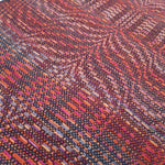 Rippled Red & Grey Tencel Scarf
