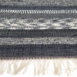 Black & White Loom Woven Area Rug