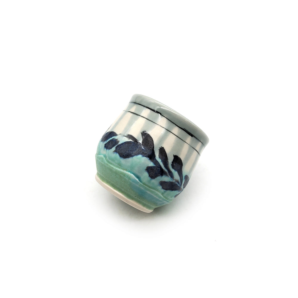 Blue Leaves Tiny Cup