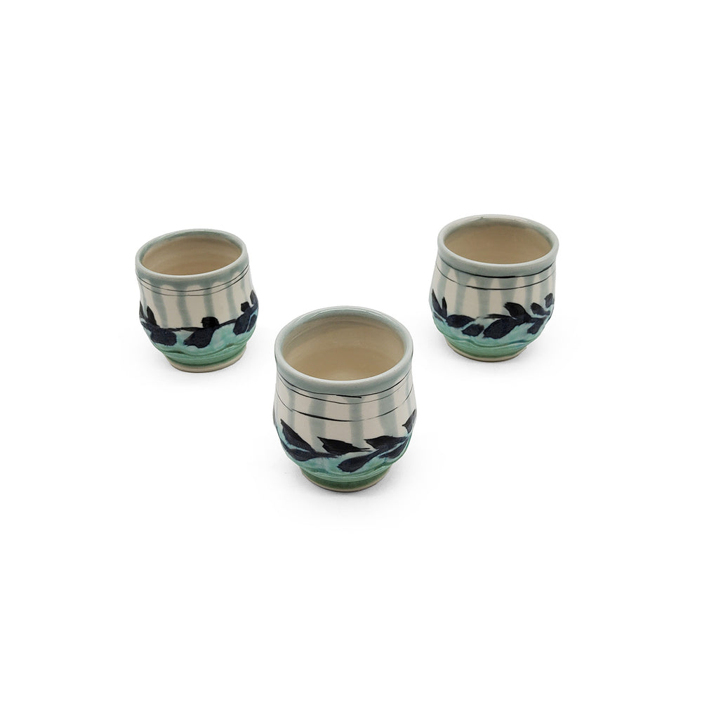 Blue Leaves Tiny Cup