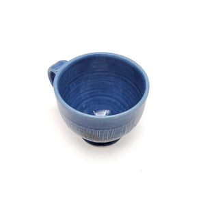 Blue Mug With Leaves