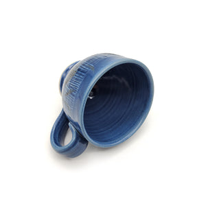 Blue Mug With Leaves