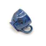 Blue Mug With Leaves