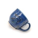Blue Mug With Leaves