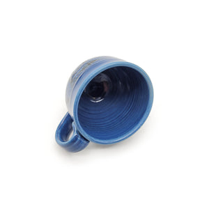 Blue Mug With Leaves
