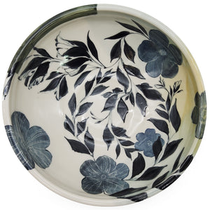 Large Botanical Ceramic Serving Bowl
