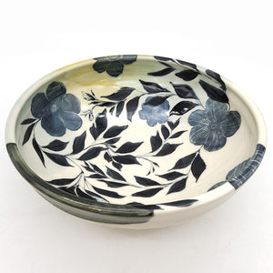 Large Botanical Ceramic Serving Bowl