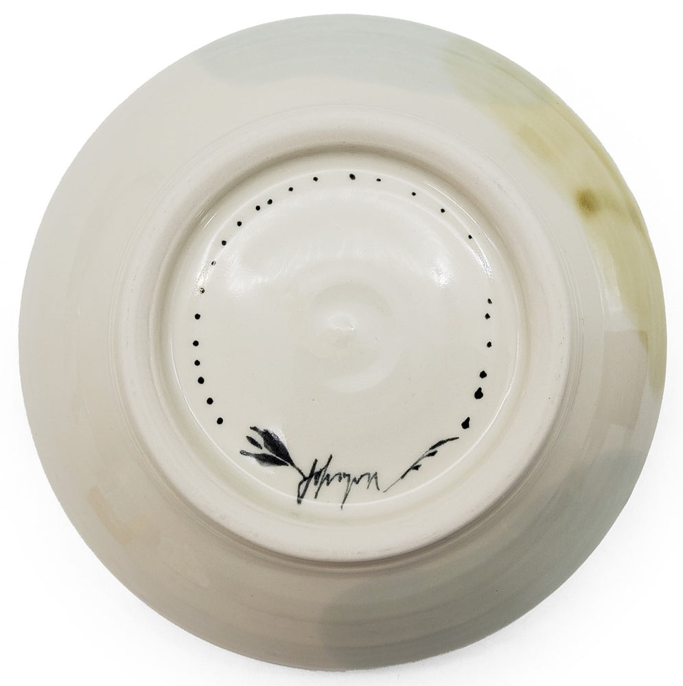Large Botanical Ceramic Serving Bowl