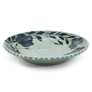 Shallow Floral Serving Bowl