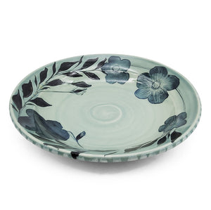 Shallow Floral Serving Bowl