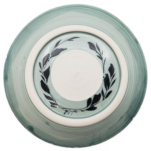 Shallow Floral Serving Bowl
