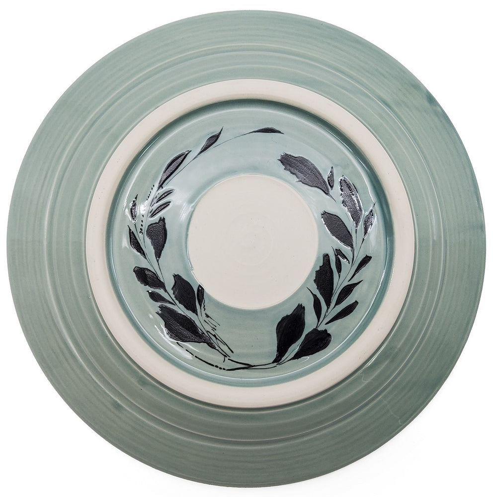 Shallow Floral Serving Bowl