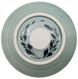 Shallow Floral Serving Bowl