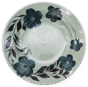 Shallow Floral Serving Bowl