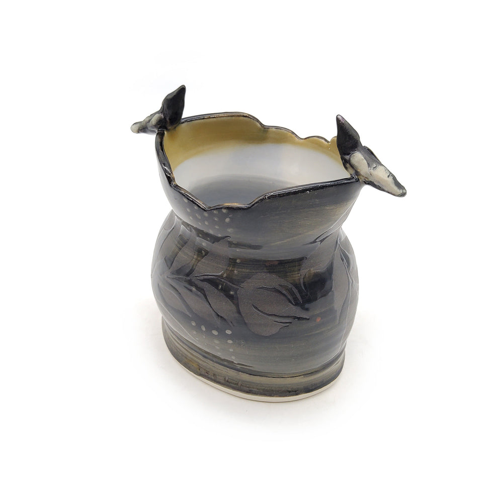 Oval Bird Vase