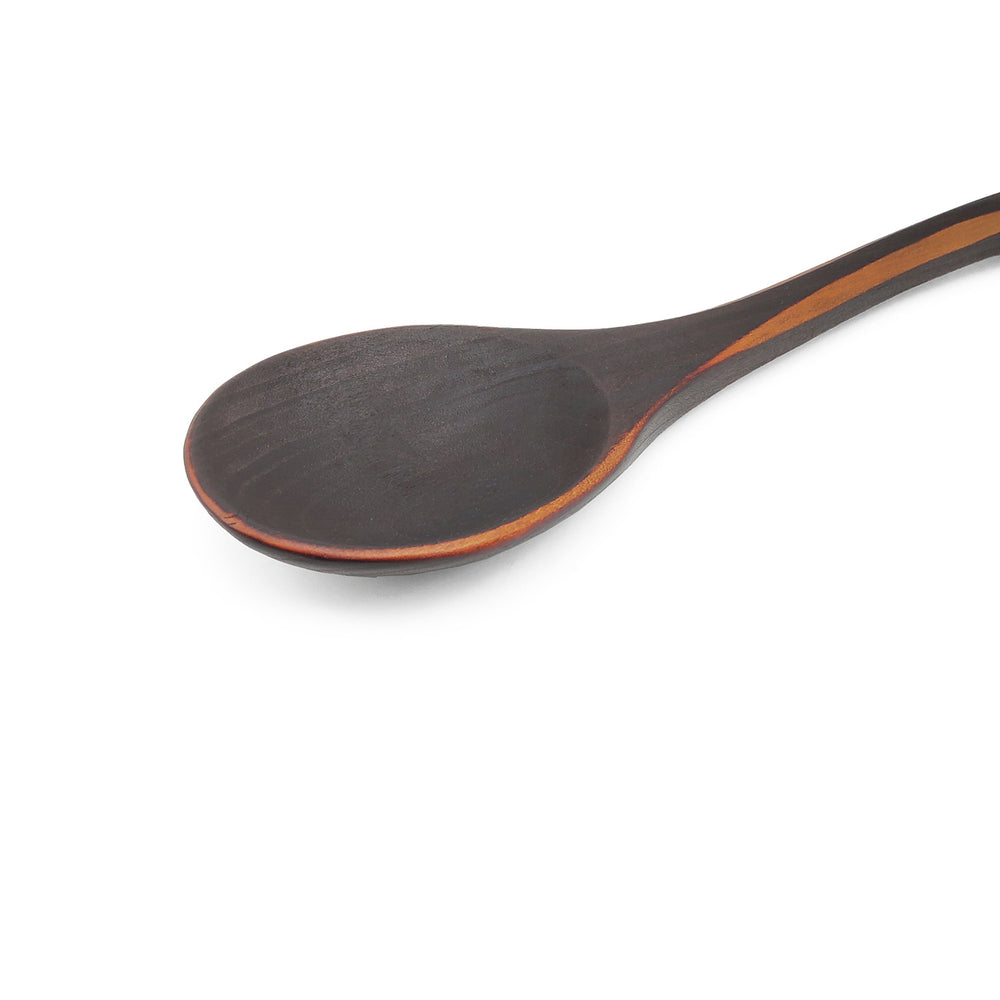 Flame Blackened Wide Serving Spoon