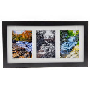 Cascadilla Falls Framed Triptych