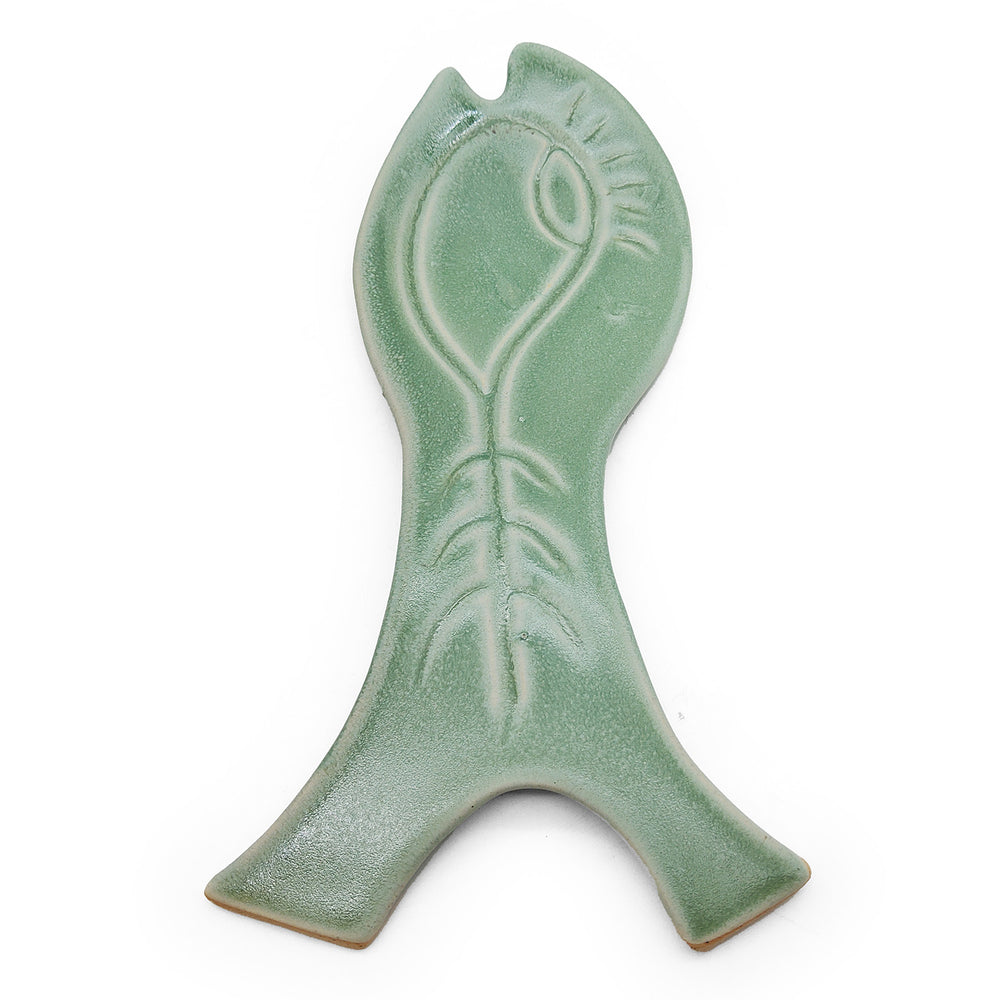 Sea Foam Fish Spoon Rest
