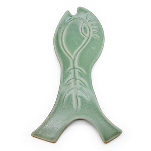 Sea Foam Fish Spoon Rest