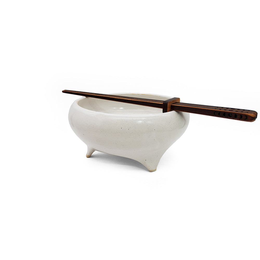 White Tripod Bowl