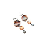 3 Tier Labradorite Earrings