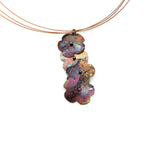 Stacked Firepainted Wildflower Necklace