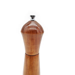 Tall Warm Toned Wood Grain Pepper Mill
