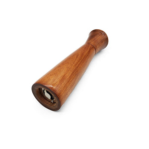 Tall Warm Toned Wood Grain Pepper Mill
