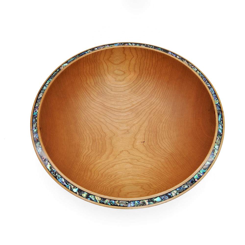 Large Abalone Rim Cherry Bowl