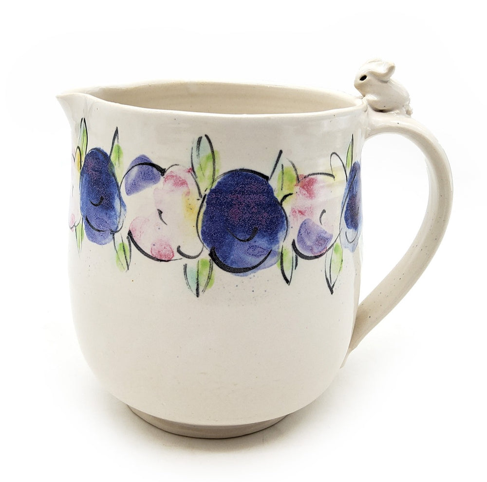Floral Pitcher With Bunny