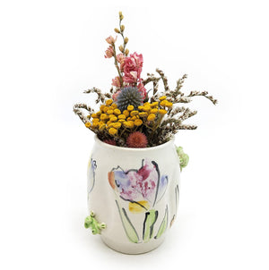 Floral Frog Vase