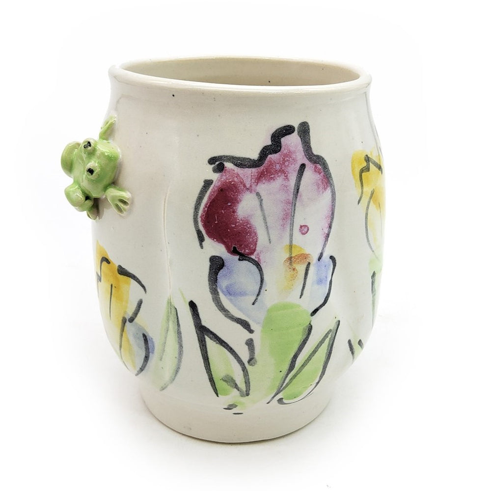 Floral Frog Vase