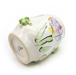 Floral Frog Vase
